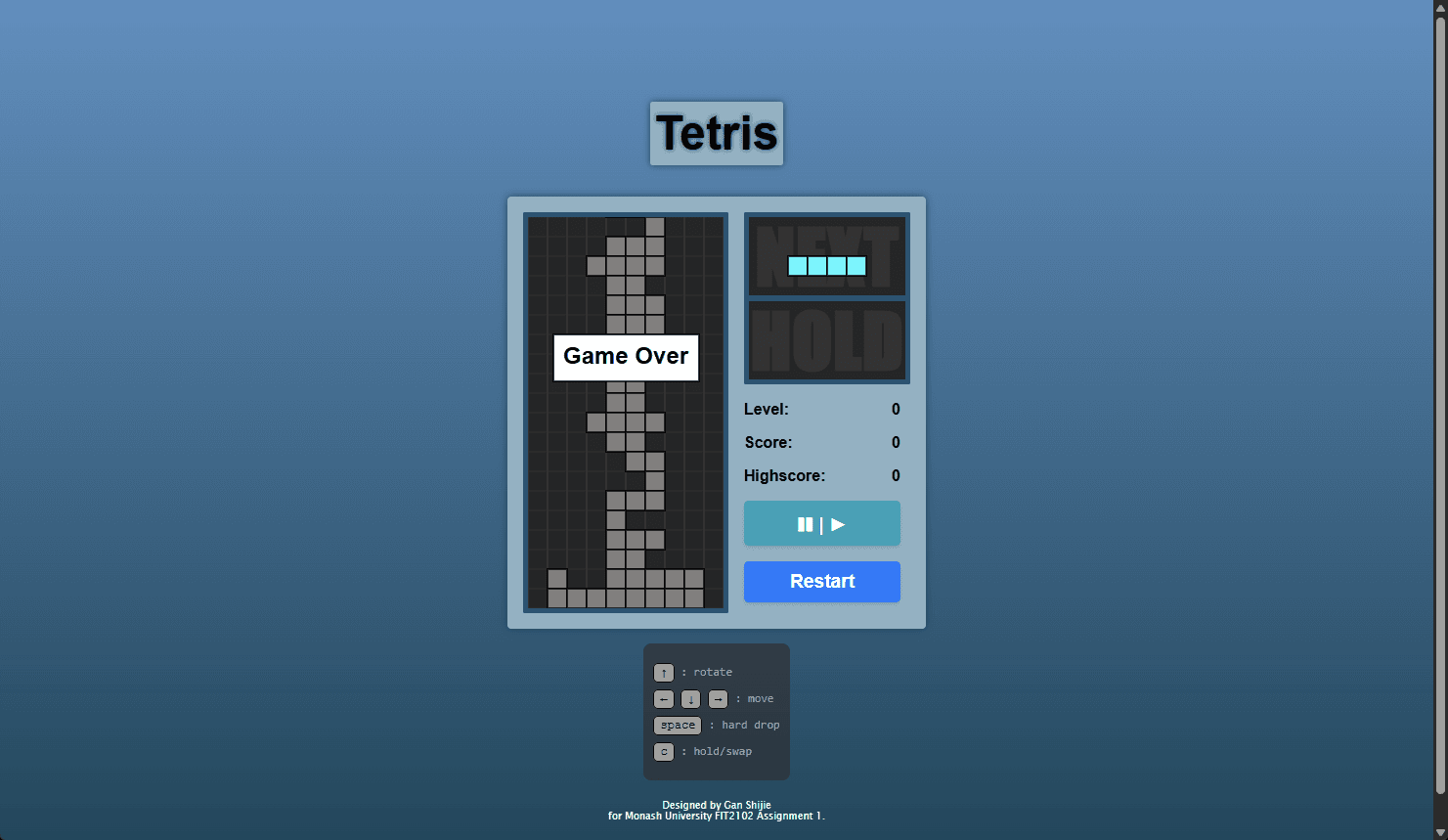 Tetris Game